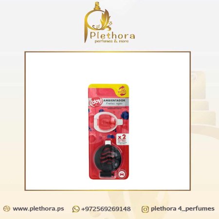 معطر سيارة برائحة الفواكه الحمراء يشمل عبوتين (2 × 4 مل) + عبوة تعبئة